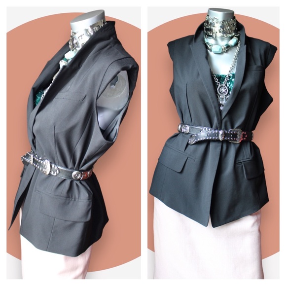 Apostrophe Single Button Vest Blazer - Picture 10 of 13